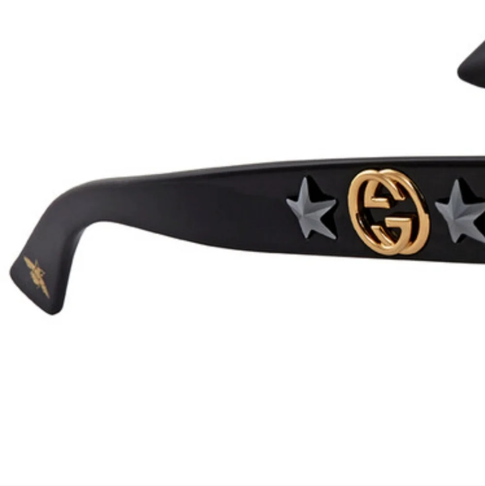 Gucci Grey Butterfly Ladies Sunglasses GG0208S 001 49 Cat Eye Gradient - Picture 4 of 4